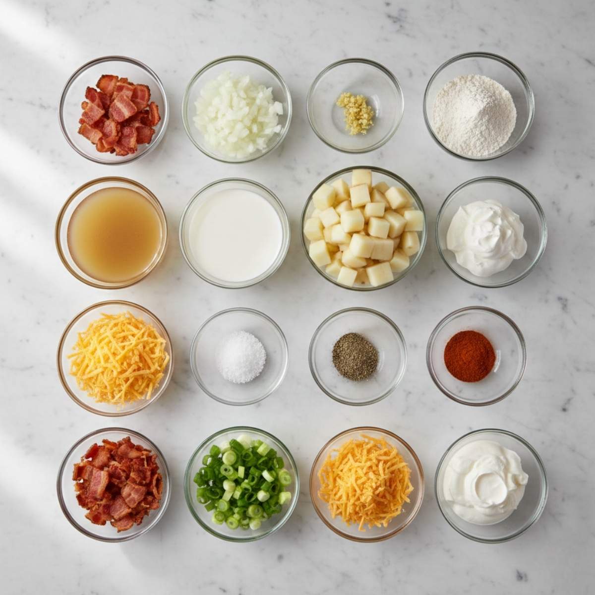Baked Potato Soup Ingredients