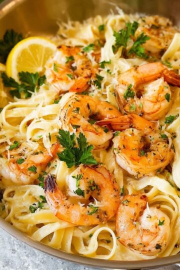 Creamy Shrimp Linguine