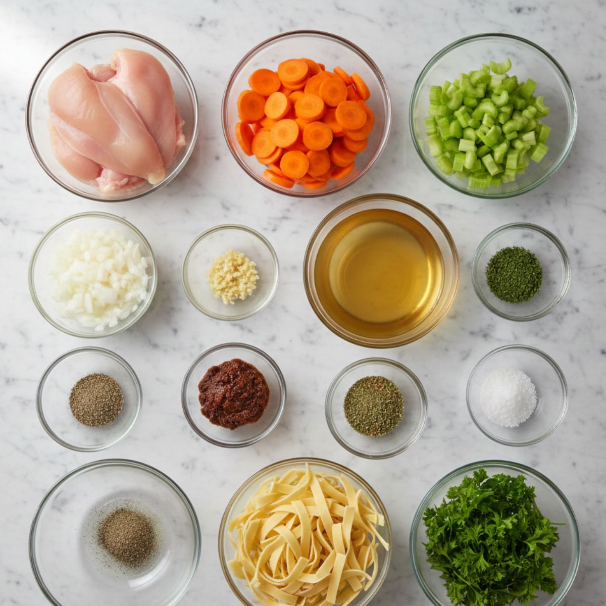 Crockpot Chicken Noodle Soup Ingredients