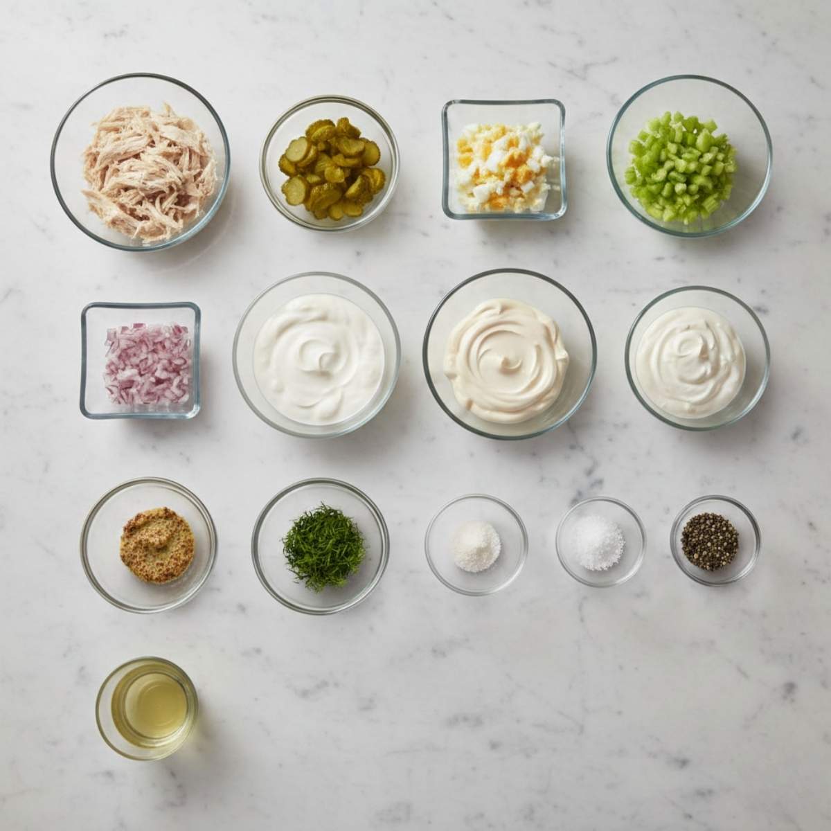 Dill Pickle Chicken Salad Ingredients
