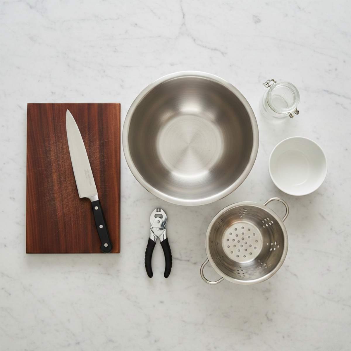 Double Bean Mediterranean Salad Equipment
