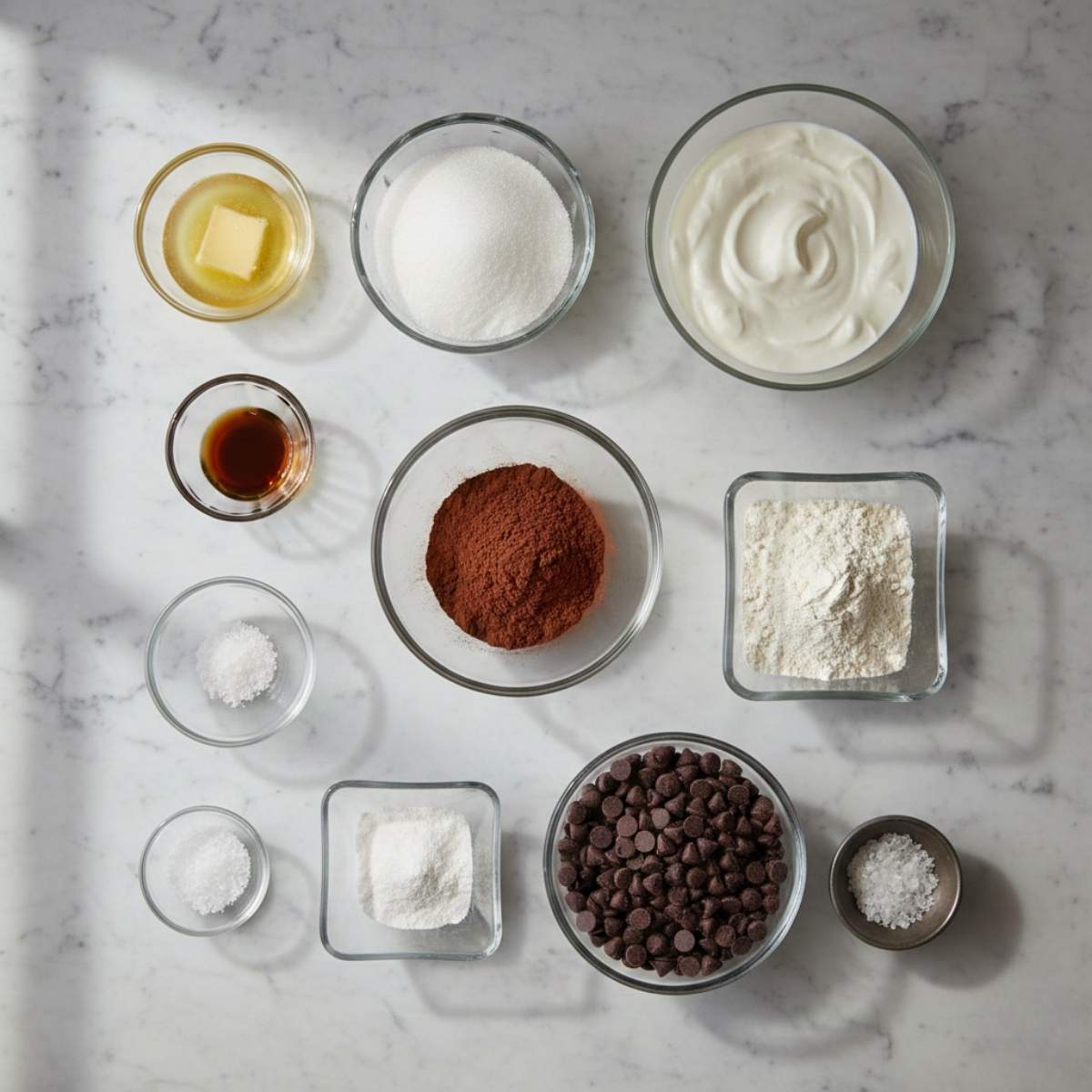 Eggless Brownies Ingredients