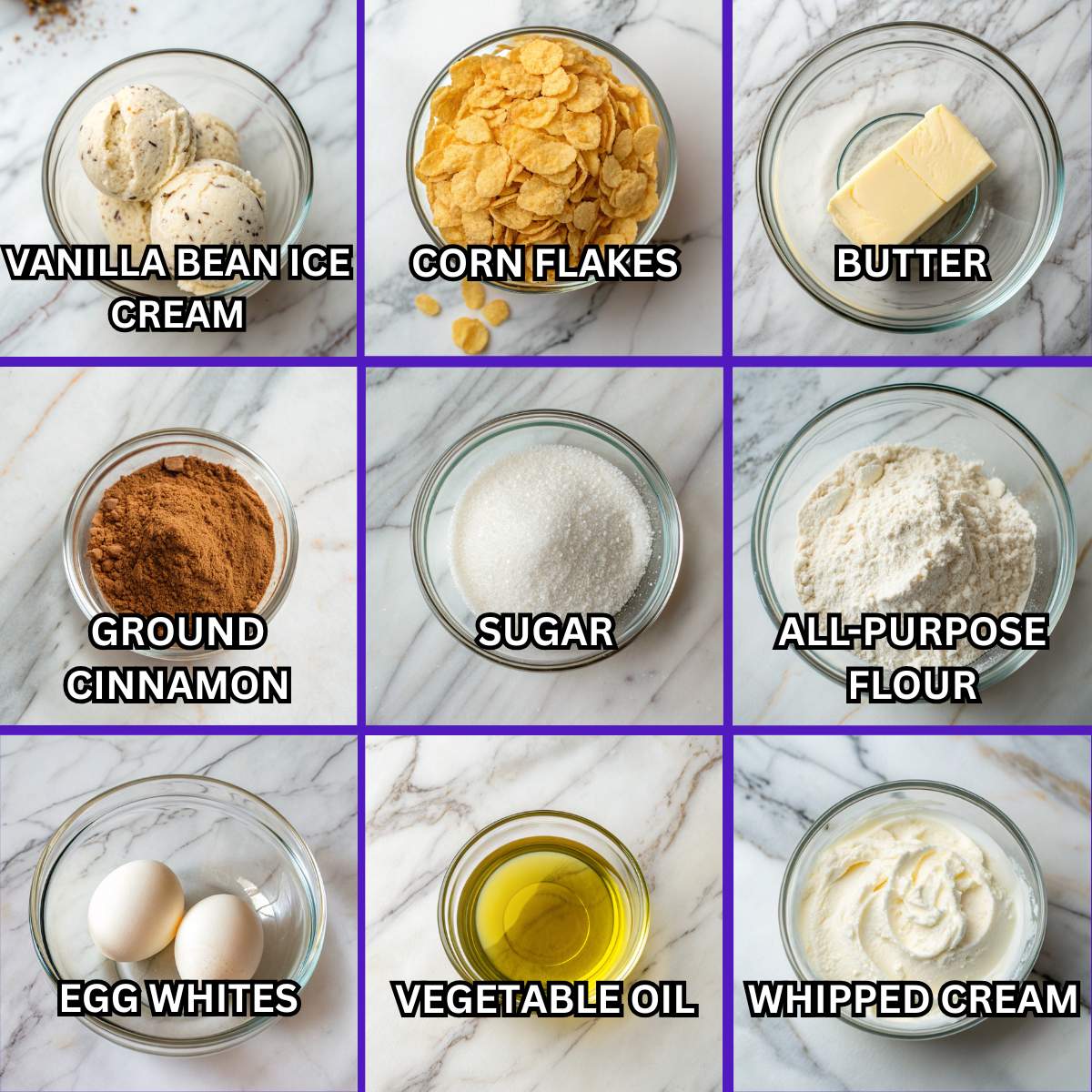 Fried Ice Cream ingredients
