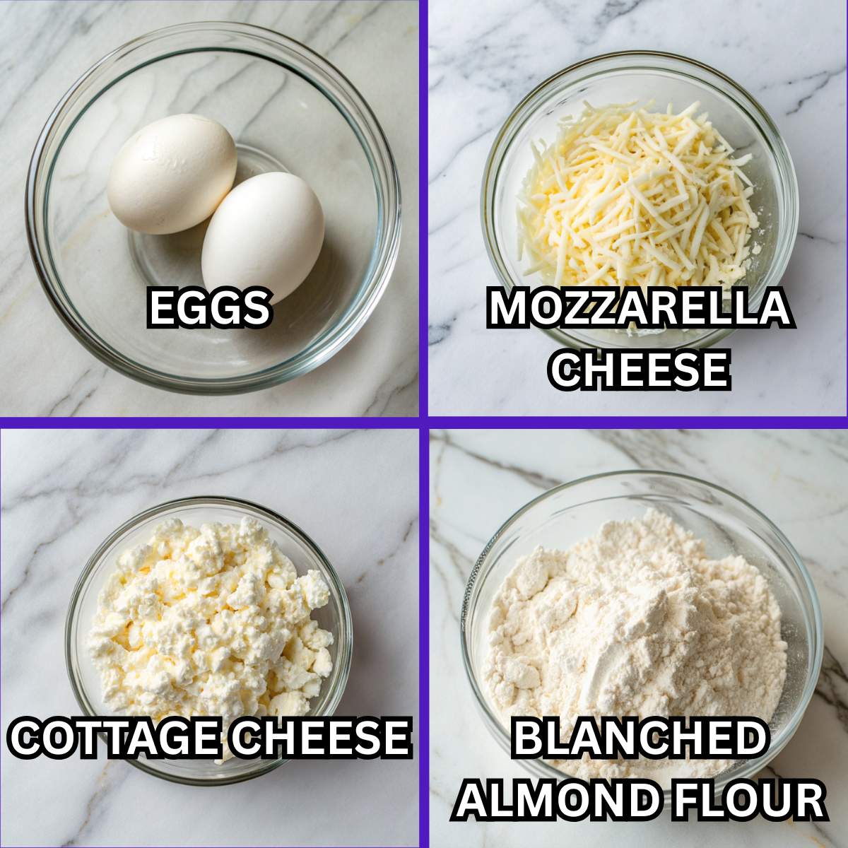 Keto Chaffles inredients