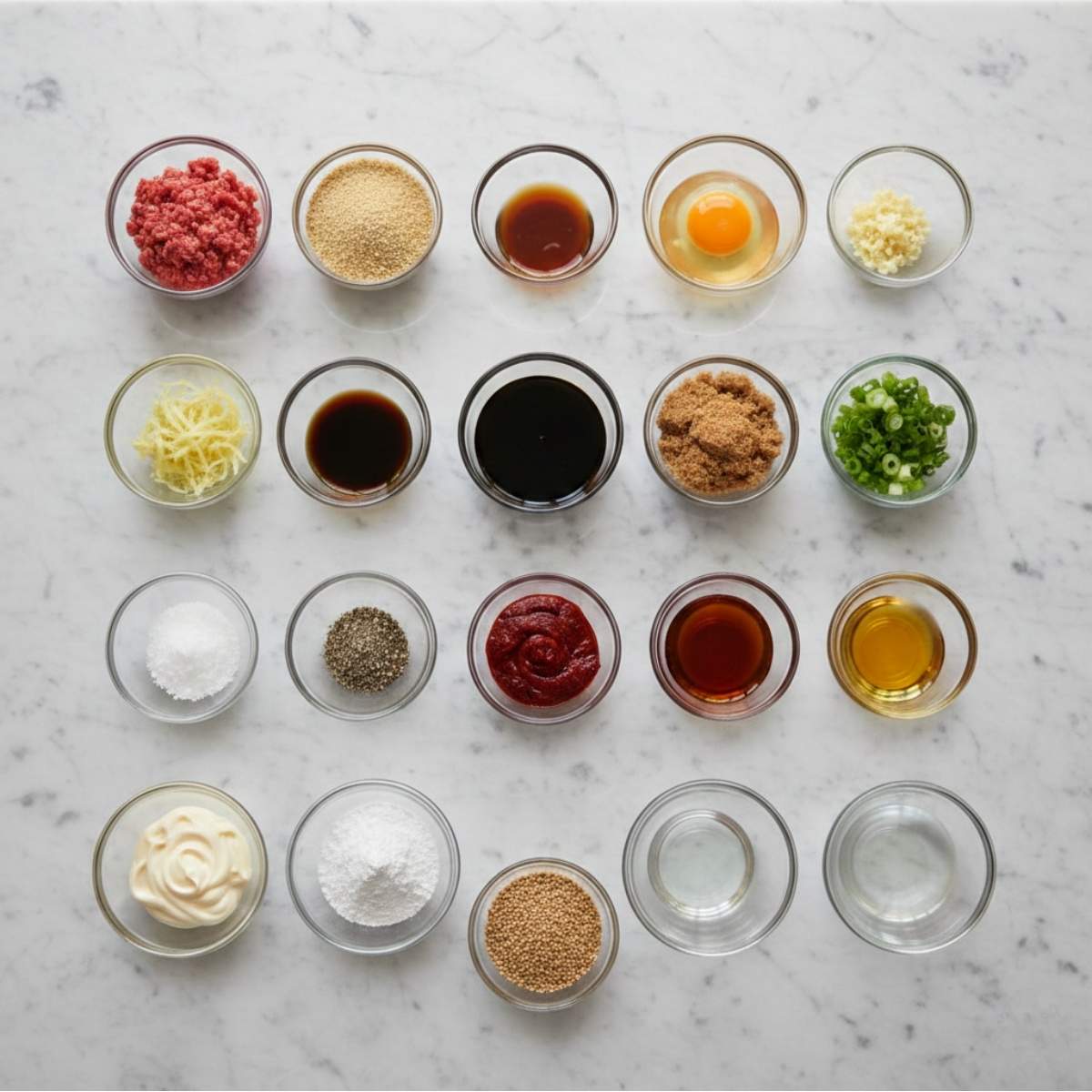 Korean BBQ Meatballs Ingredients
