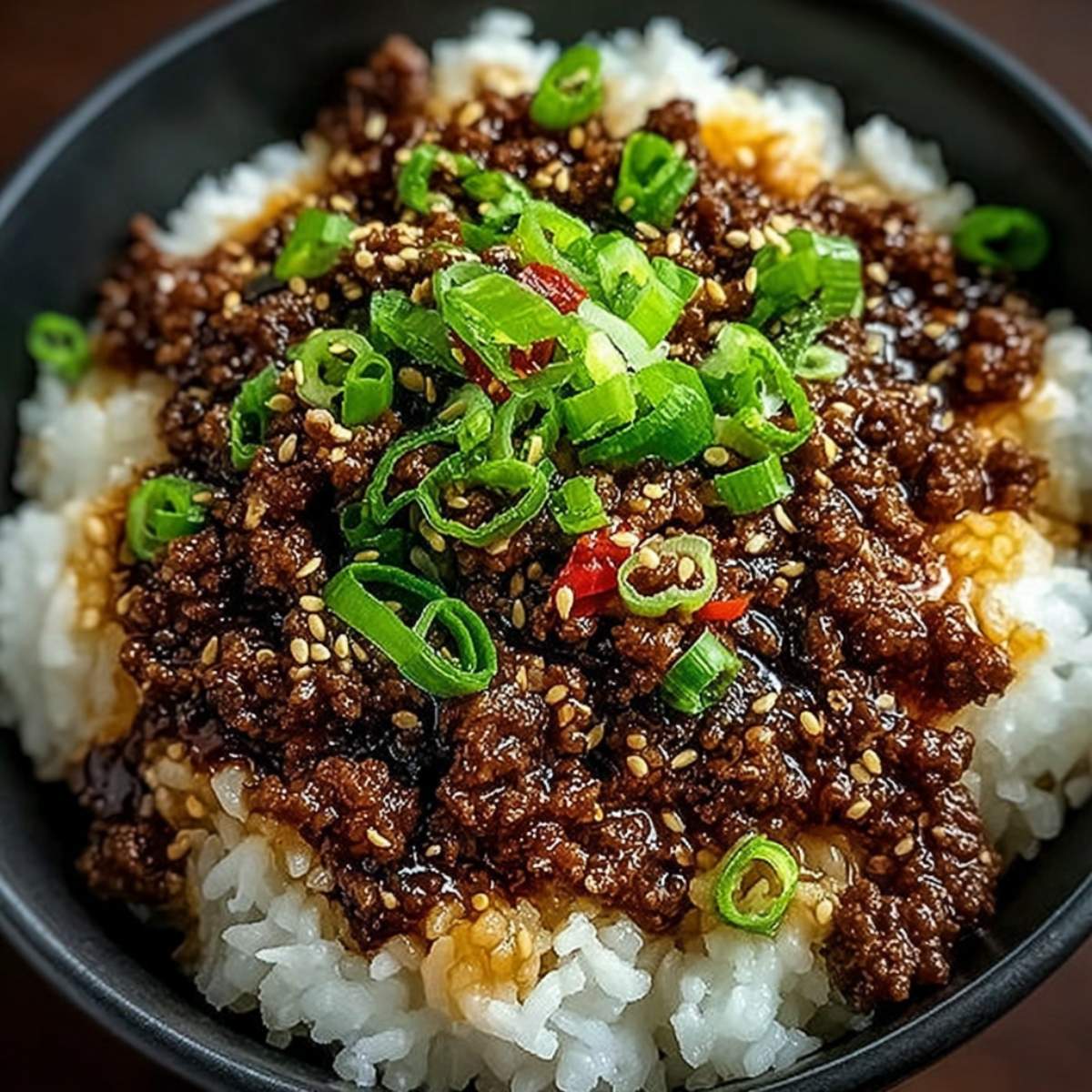 Korean Ground Beef Bowl
