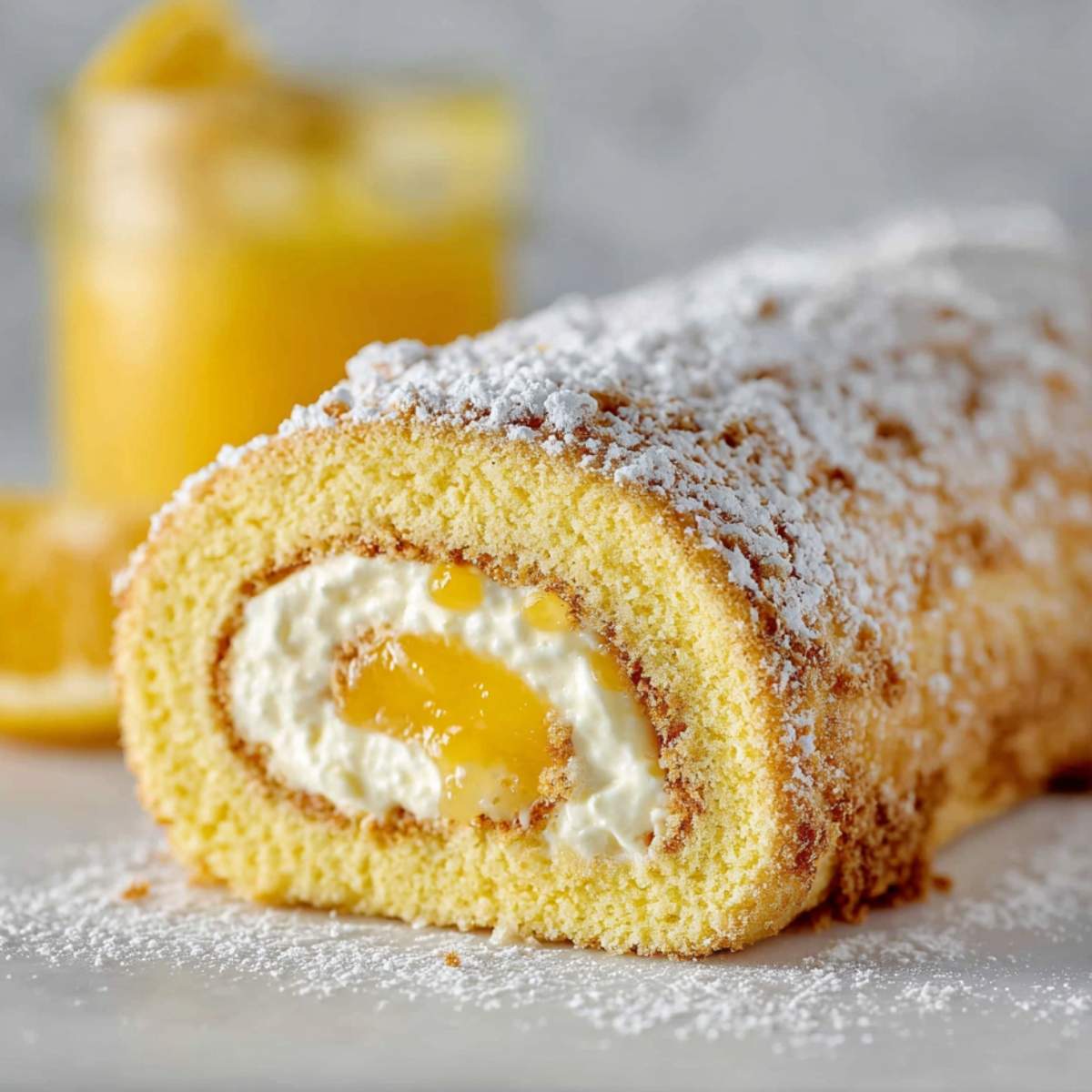 Lemon Cream Swiss Roll