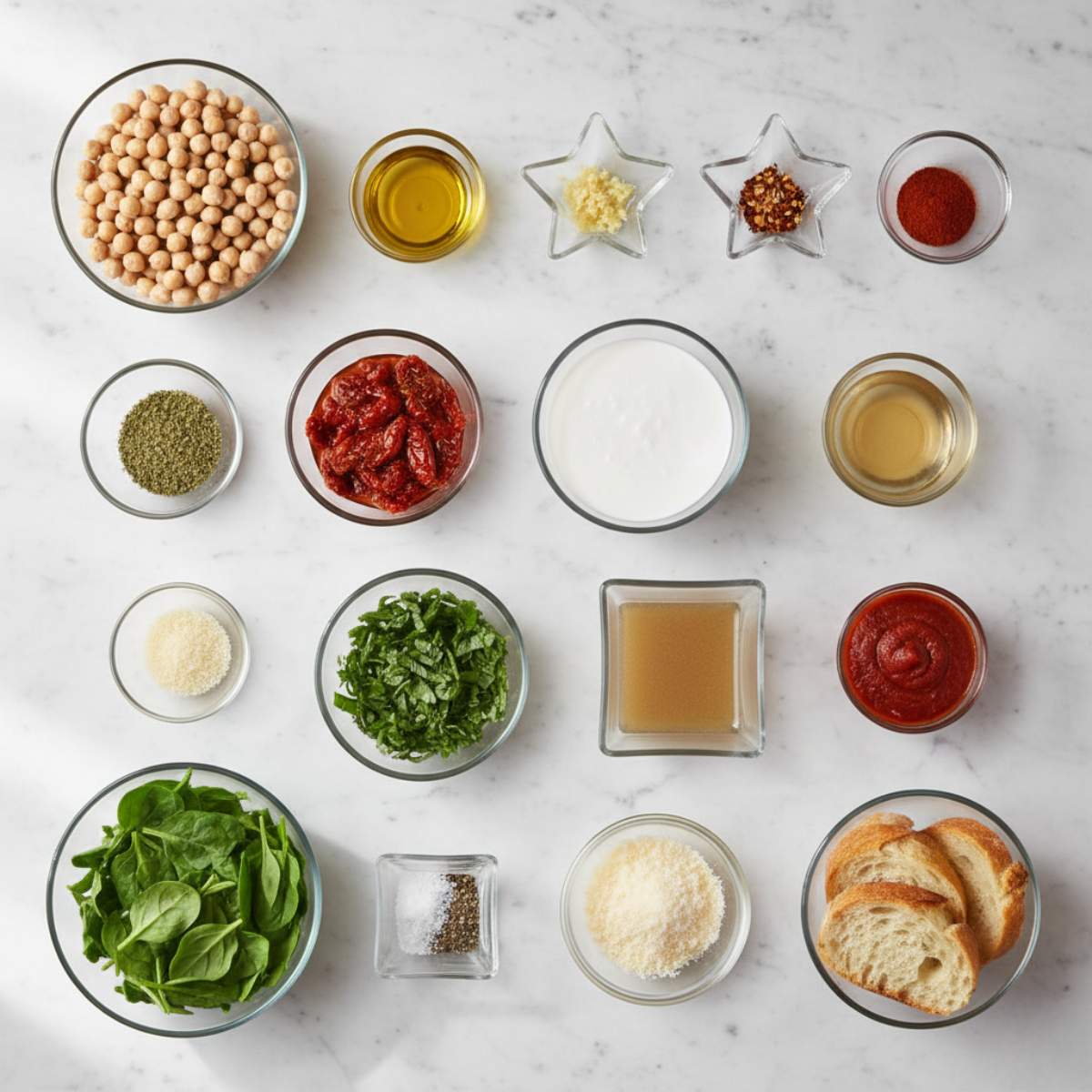 Marry Me Chickpeas ingredients
