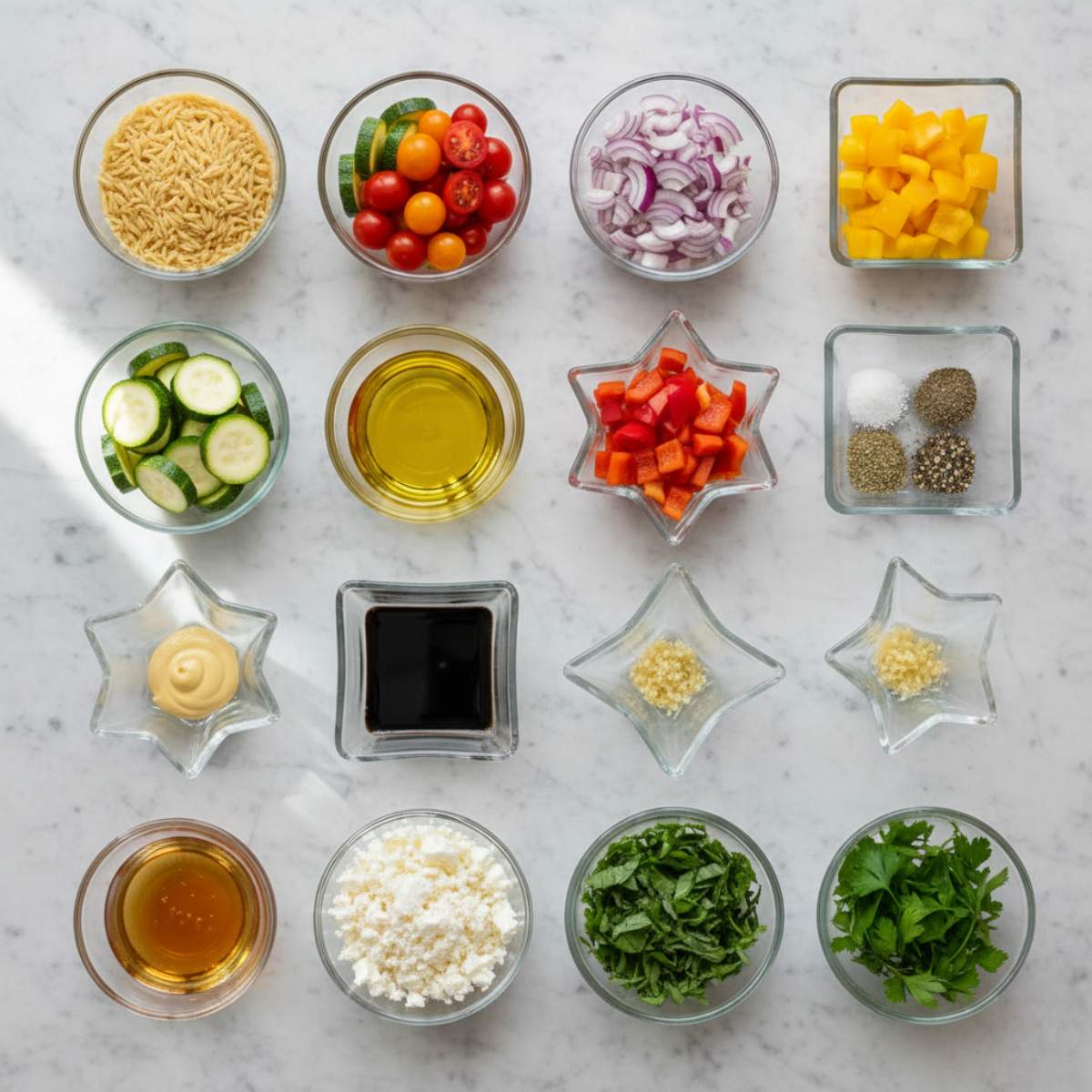 roasted vegetable orzo salad ingredients