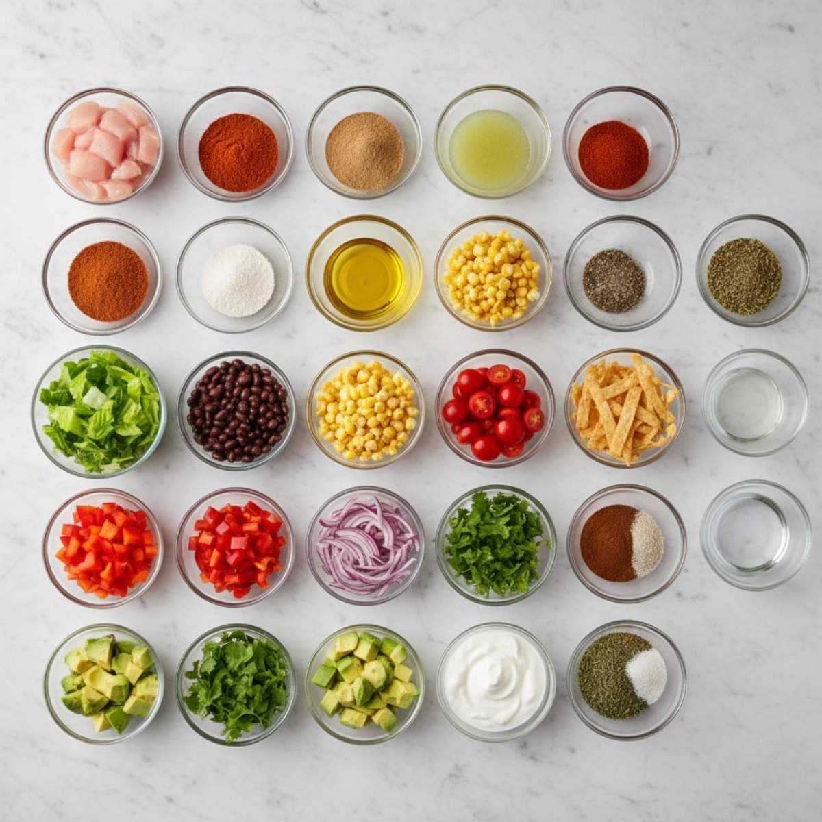 Southwestern Chicken Salad Ingredients