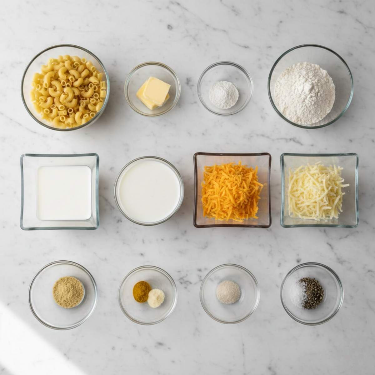Stovetop Mac and Cheese Ingredients