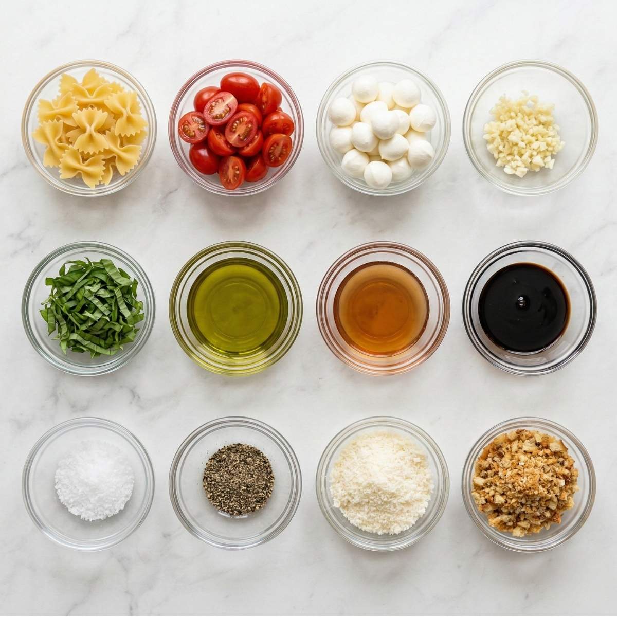 Bruschetta Pasta Salad Ingredients