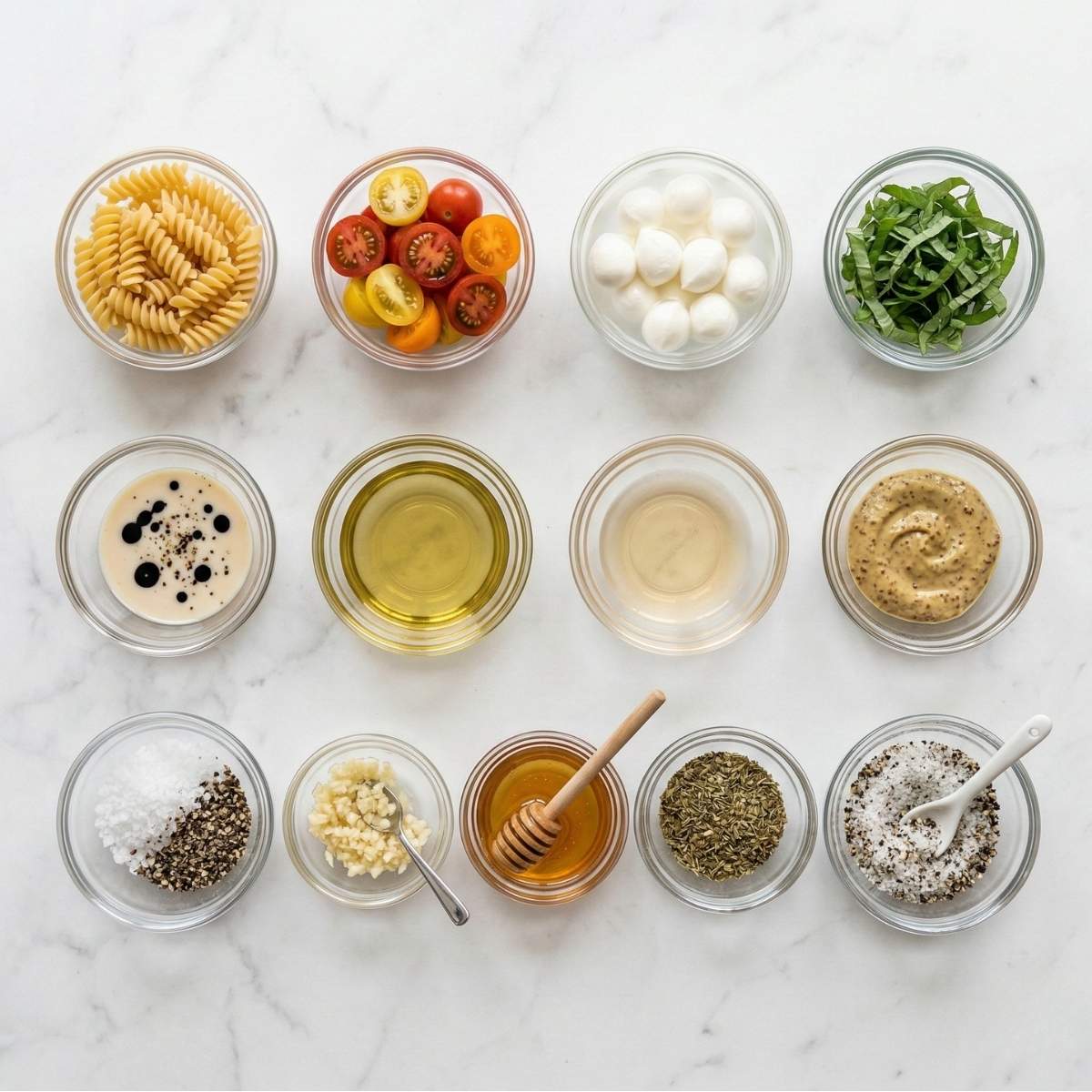 Caprese Pasta Salad Ingredients