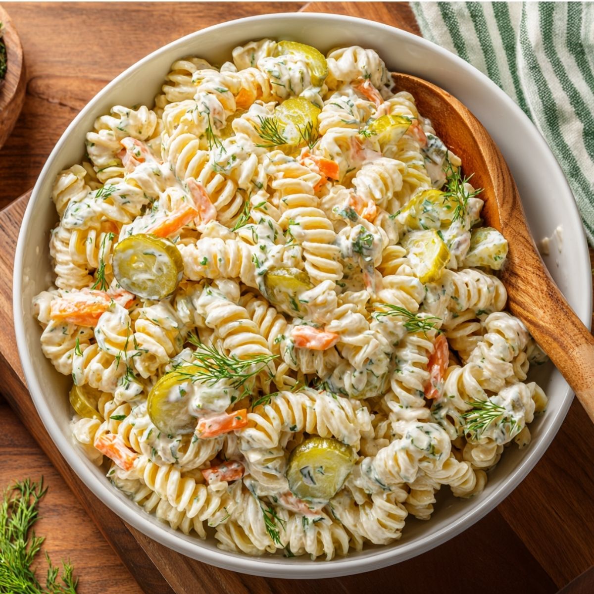 Dill Pickle Pasta Salad