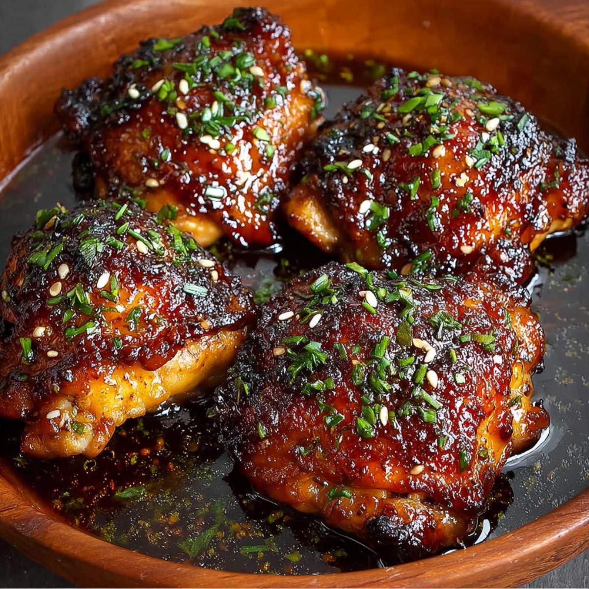honey soy baked chicken thighs