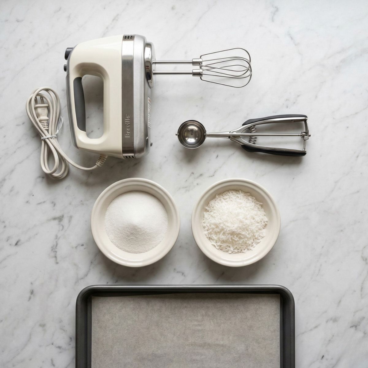 red velvet crinkle cookies equipments