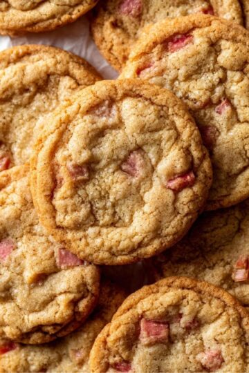 Brown Sugar Rhubarb Cookies