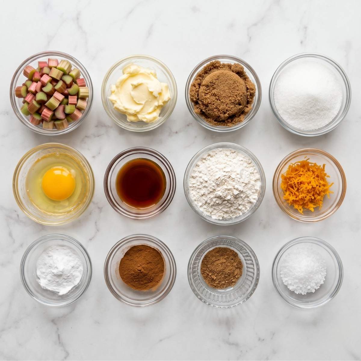 Brown Sugar Rhubarb Cookies Ingredients