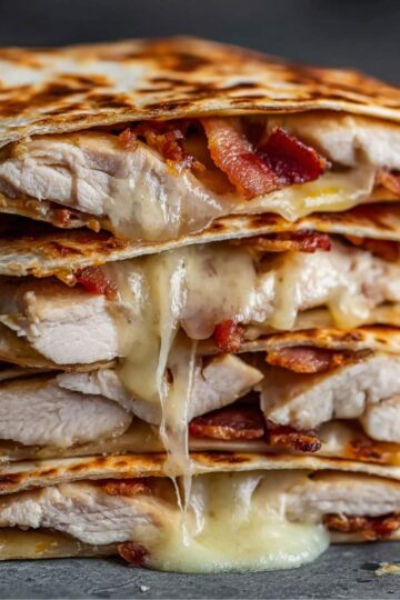 Chicken Bacon Ranch Quesadilla