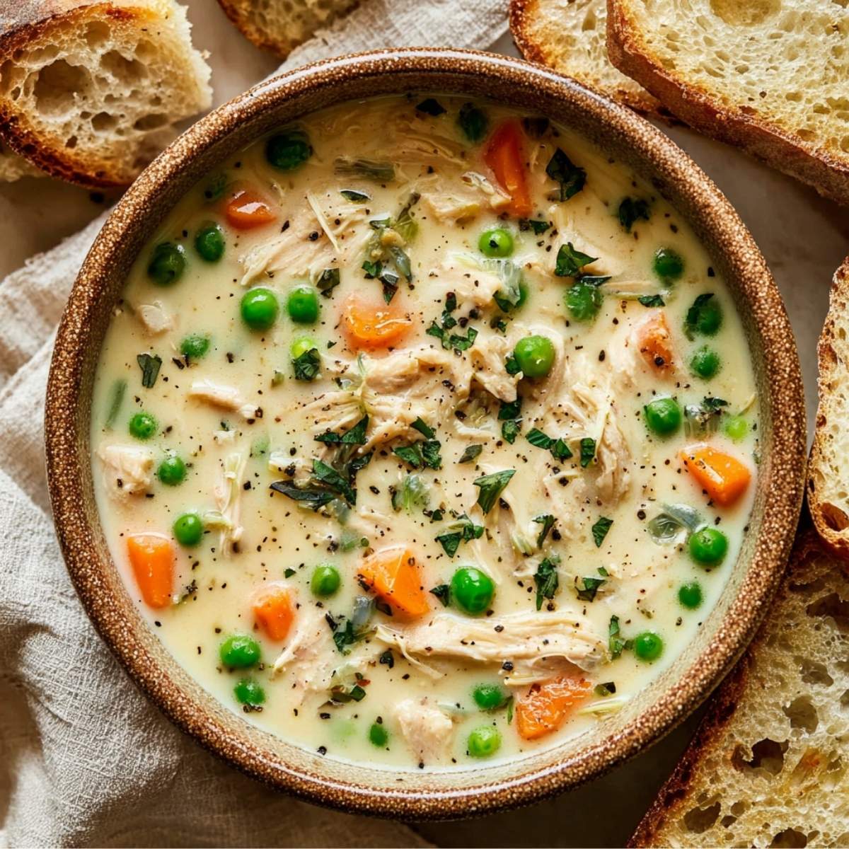 Creamy Chicken Vegetable Soup