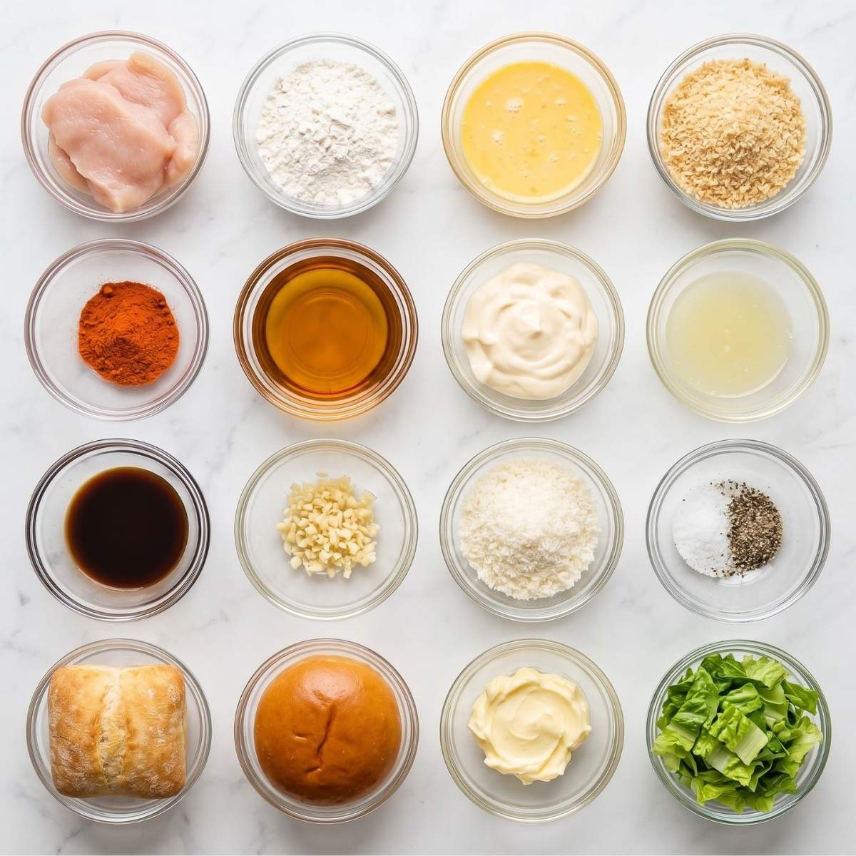 Crispy Chicken Caesar Sandwich Ingredients