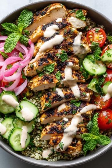 Healthy Chicken Shawarma Bowl