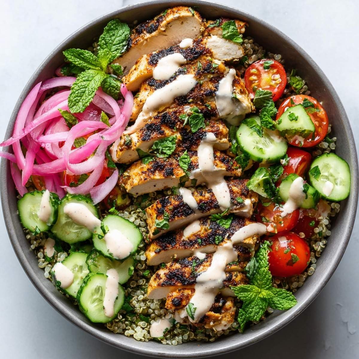 Healthy Chicken Shawarma Bowl