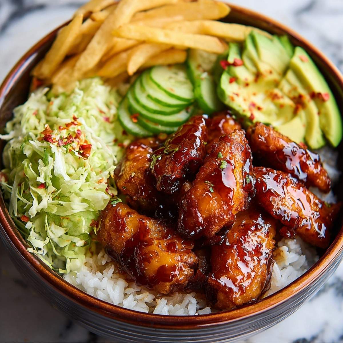 Hot Honey Chicken Bowls
