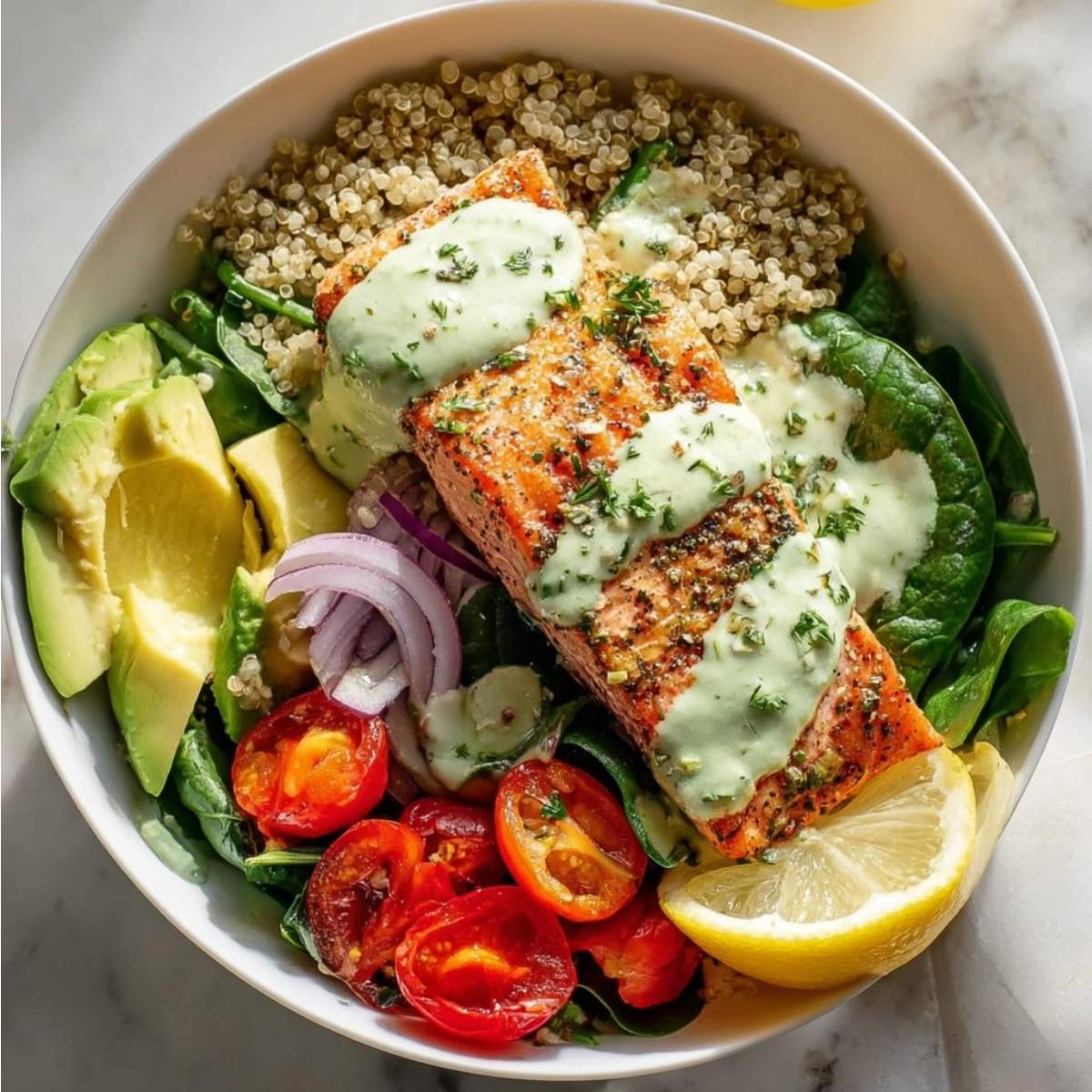 Salmon Quinoa Bowl