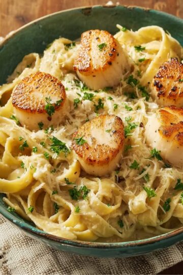 Scallops and Pasta