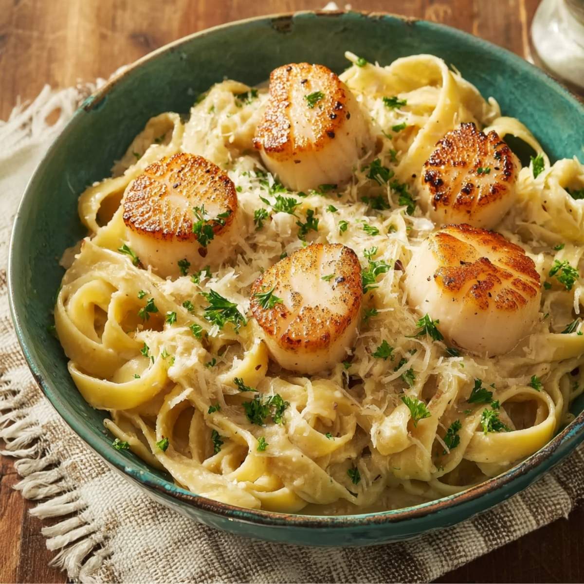 Scallops and Pasta