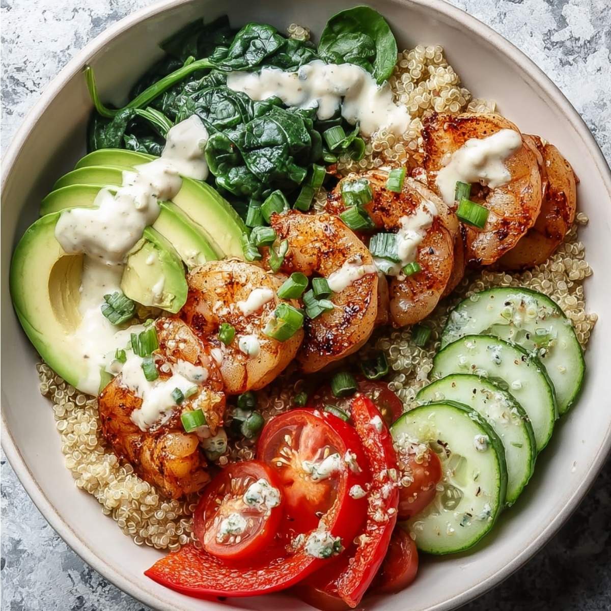 Shrimp Quinoa Bowl
