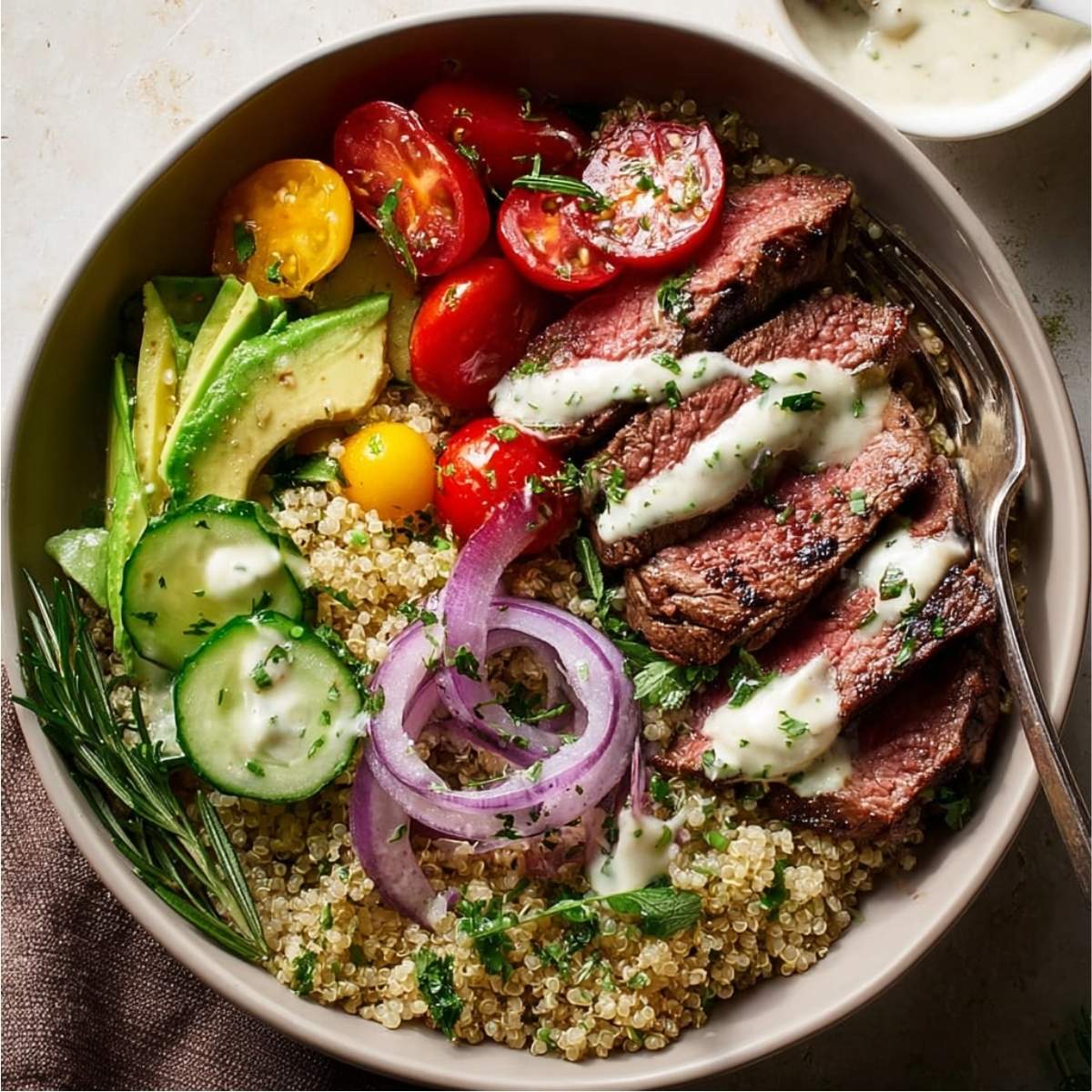 Steak Quinoa Bowl