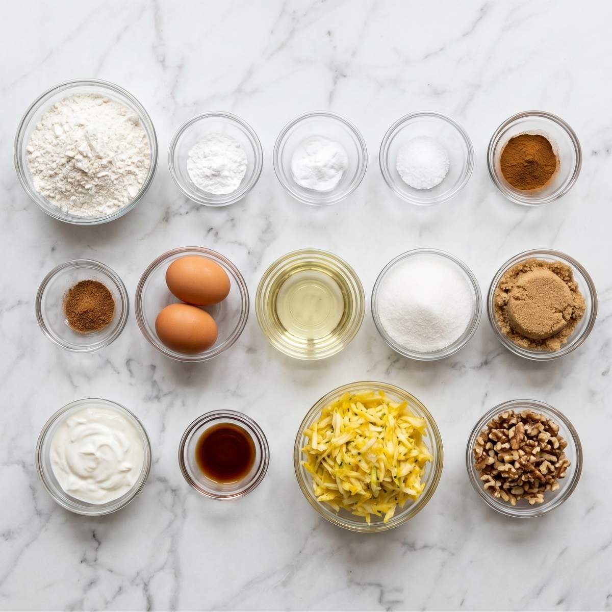 Yellow Squash Bread Ingredients